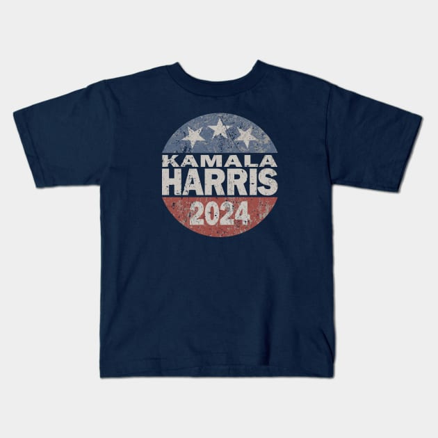 Vintage Kamala Harris 2024 Kids T-Shirt by Etopix